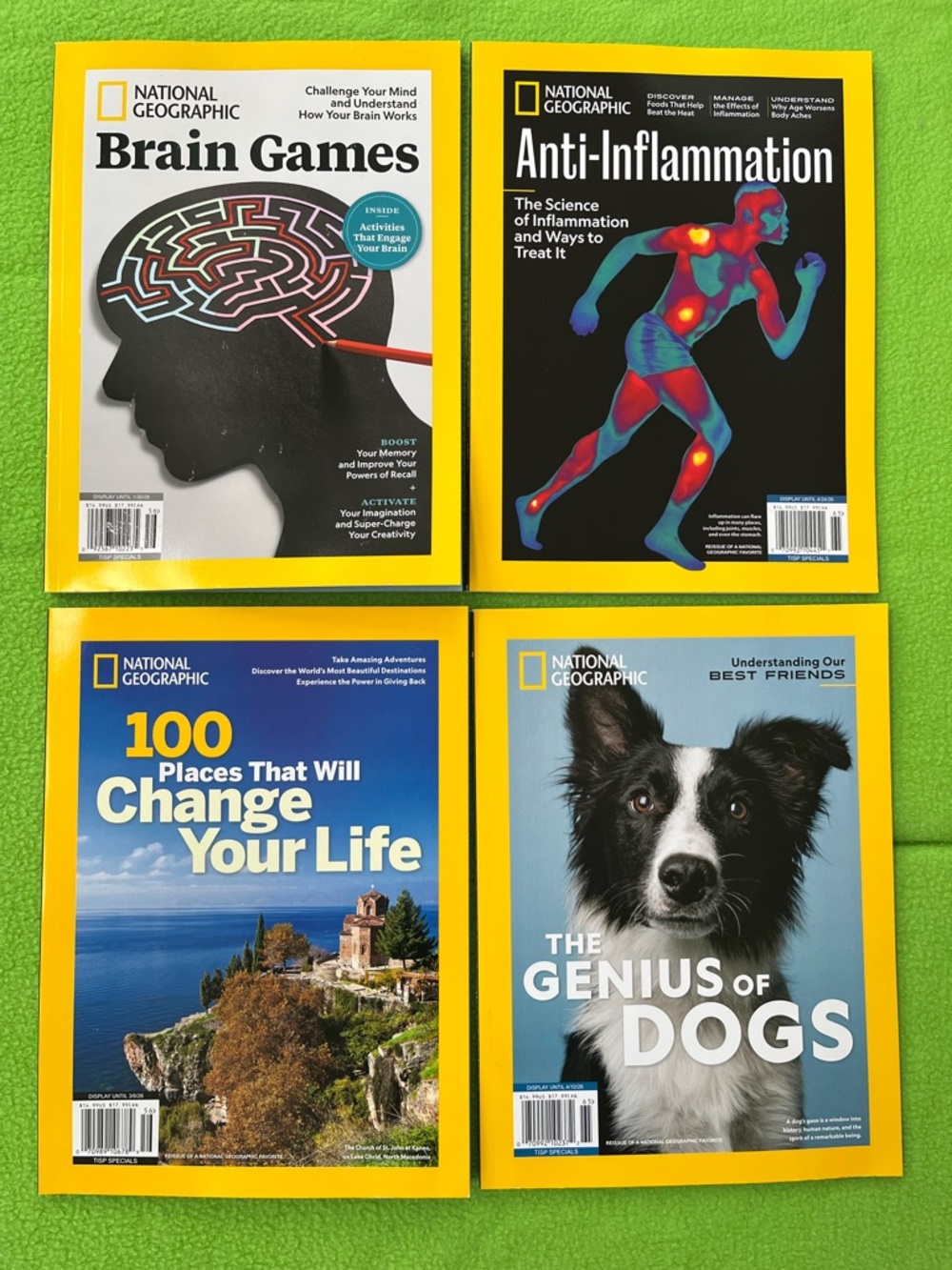 A Bundle of 4 ( four) National Geographic Magazines